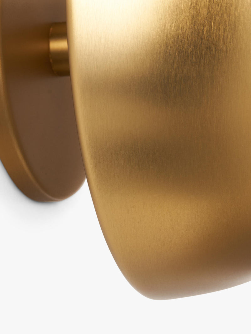 John Lewis mushroom rechargeable wall light brass effect (British brand)