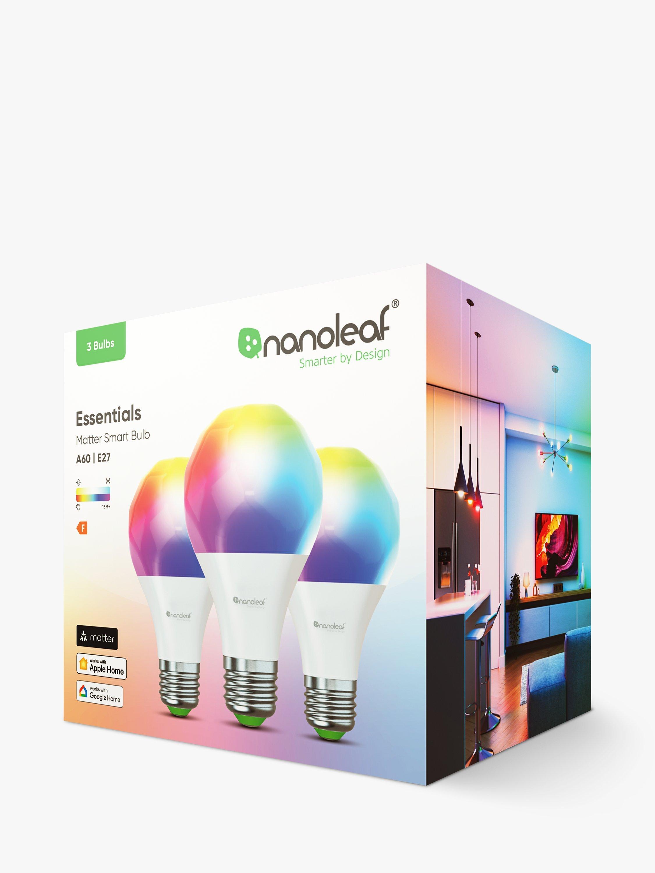Nanoleaf smart bulbs pack of 3 E27 Matter imported from the UK