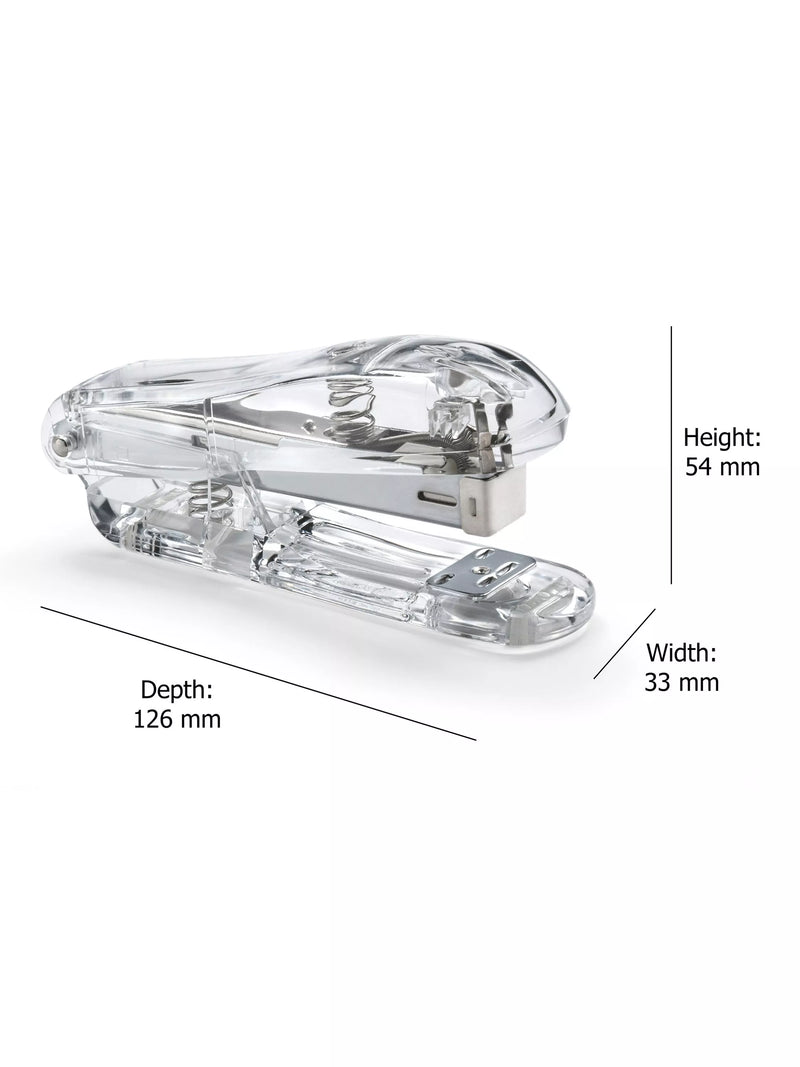 Osco clear acrylic stapler with 26/6 staples, imported from the UK