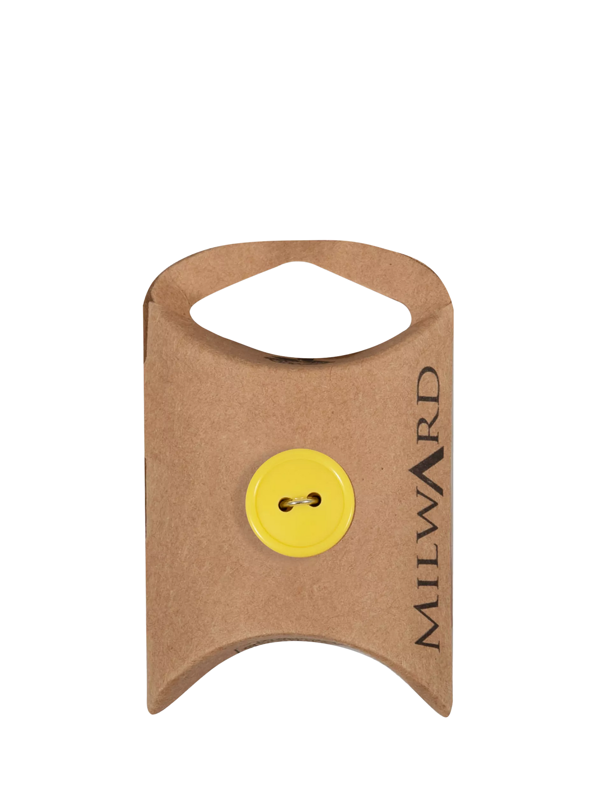 Milward yellow 15mm 2 hole rim buttons pack of 6 - British product
