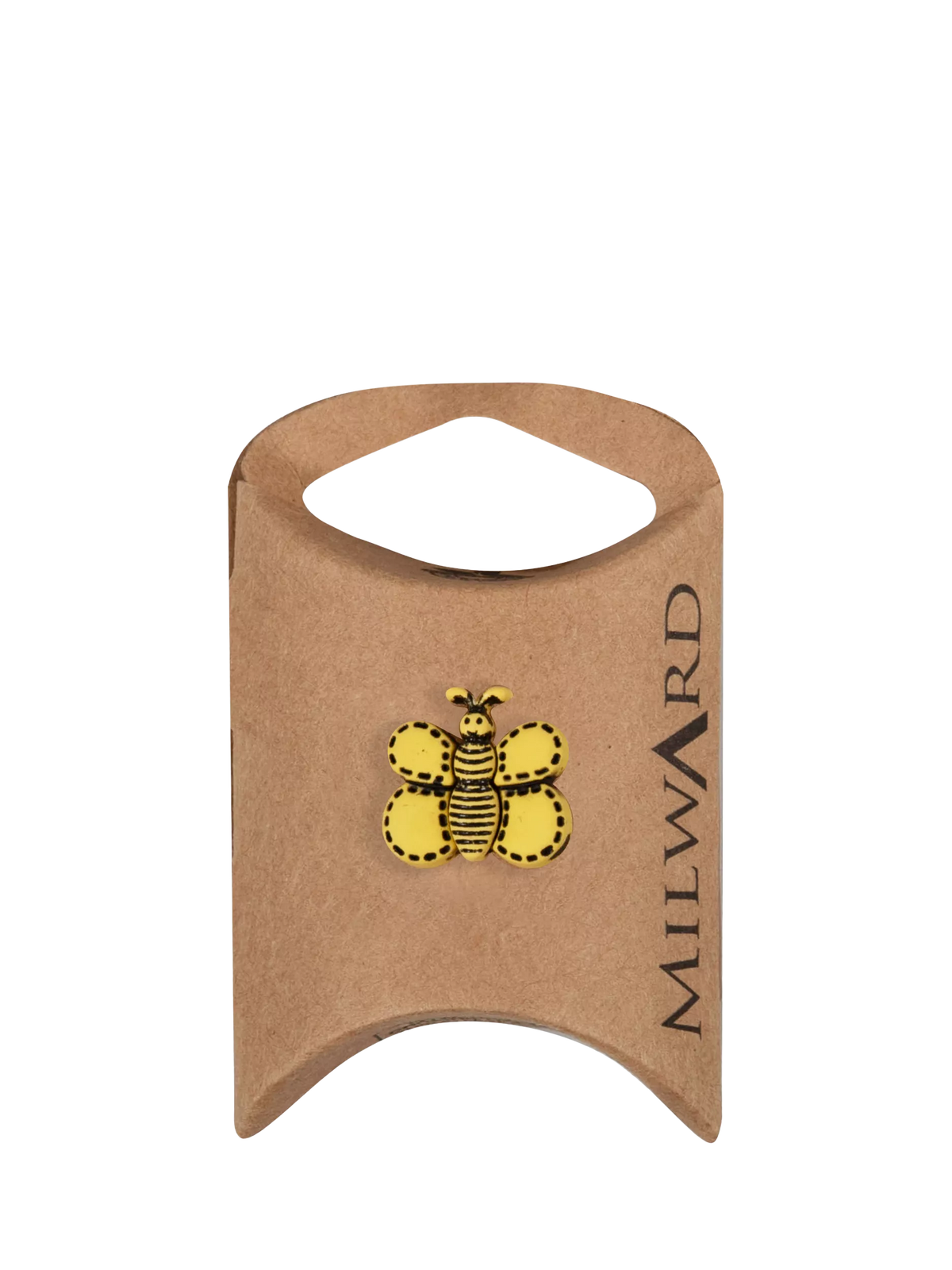 Milward 2 hole bee buttons yellow 19mm, UK version