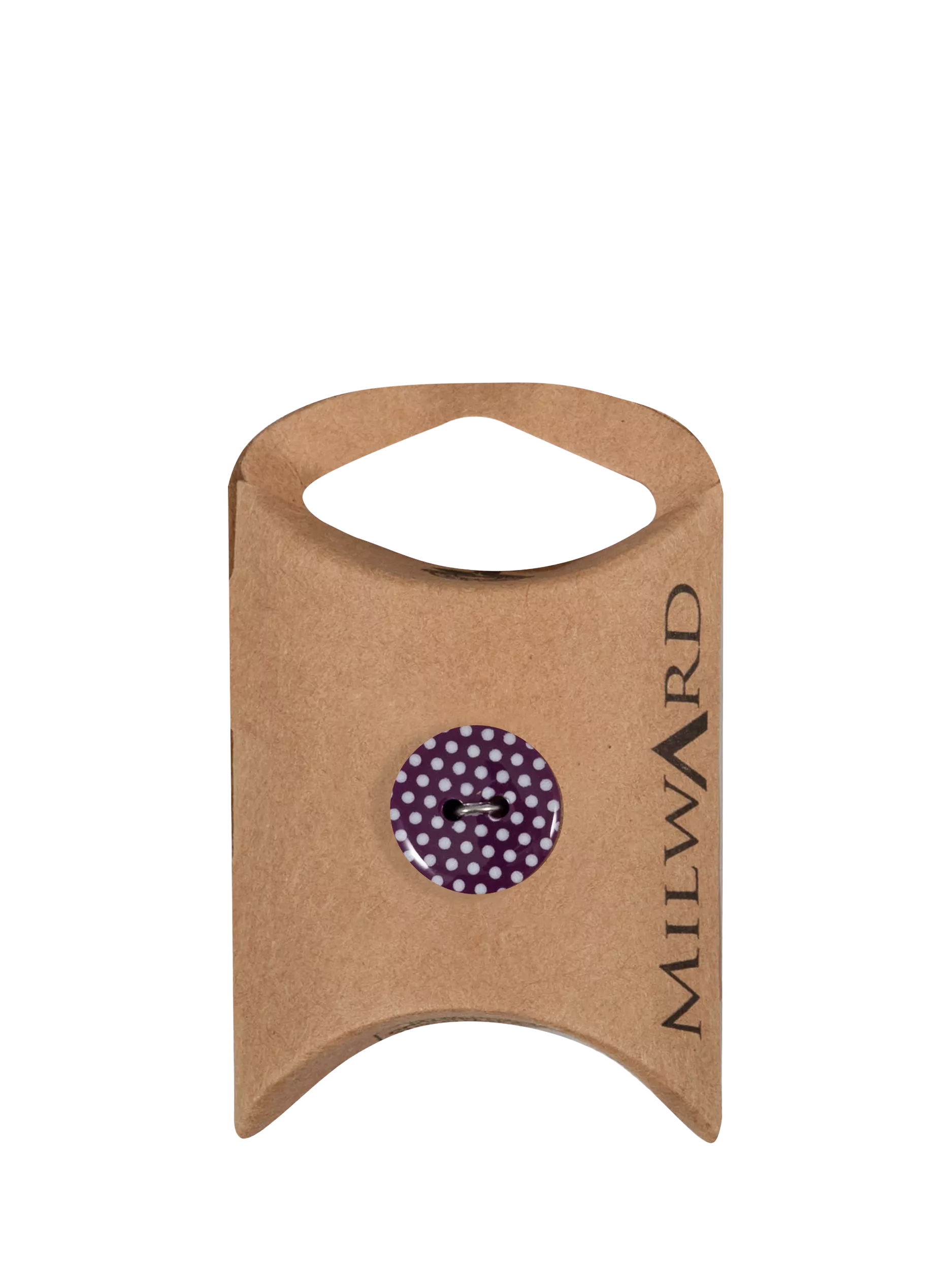 Milward buttons 2 hole dot 15mm pack of 6, UK version