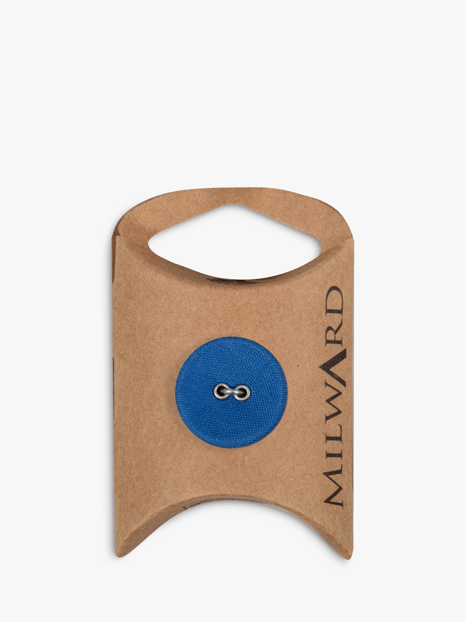 Milward fabric buttons 2 hole 20mm pack of 6 (British brand)