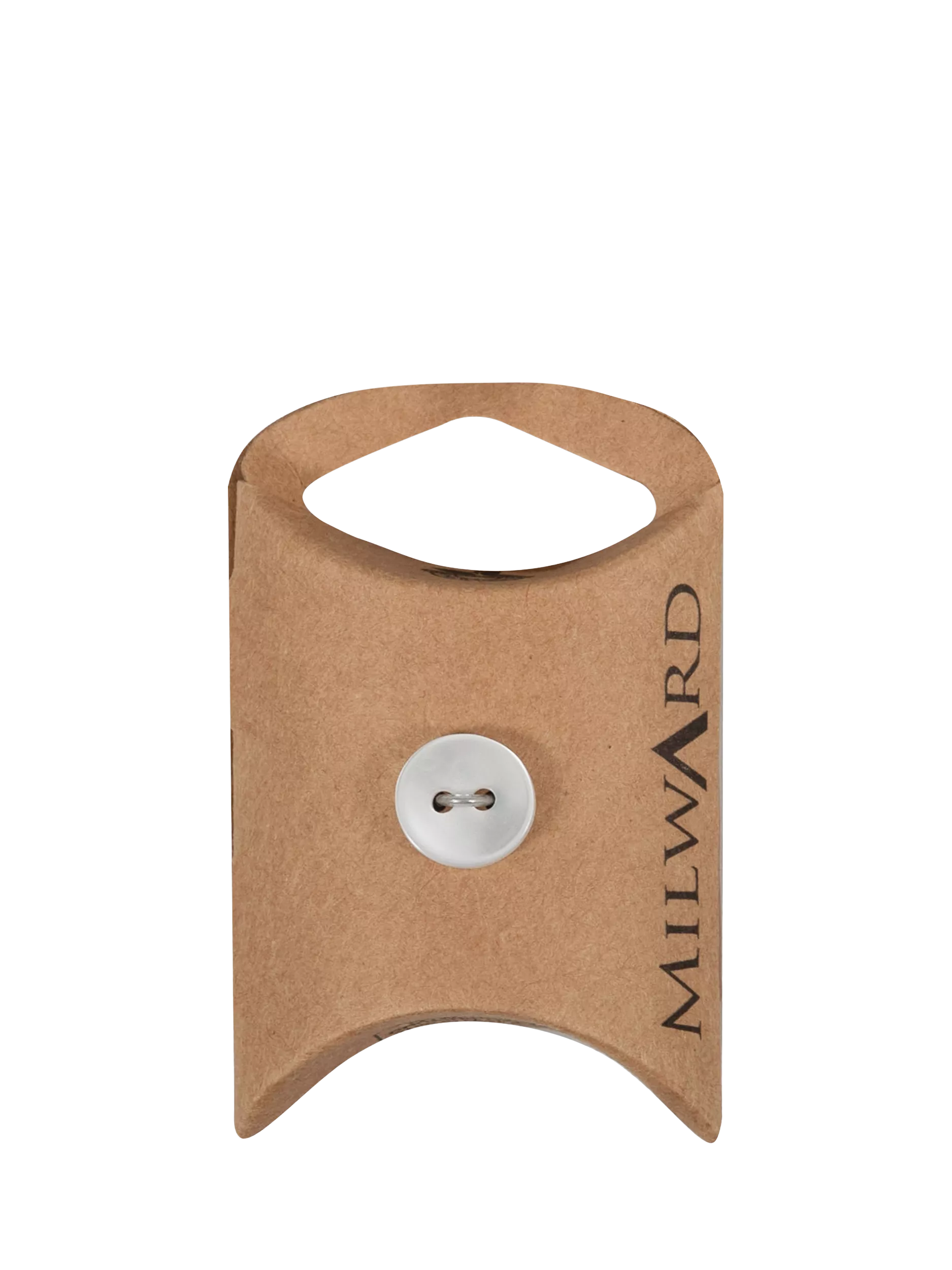 Milward white 2 hole rim buttons 12mm - British product