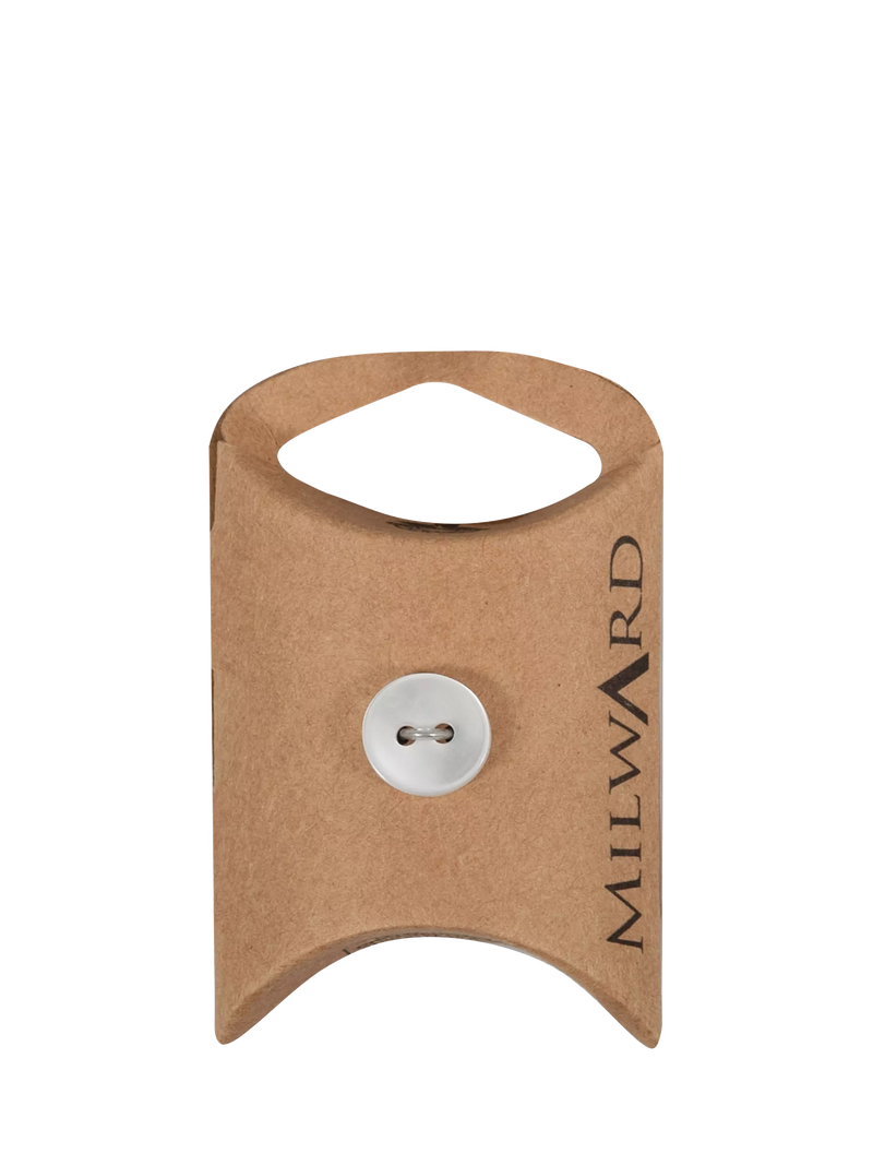 Milward white 2 hole rim buttons 12mm - British product