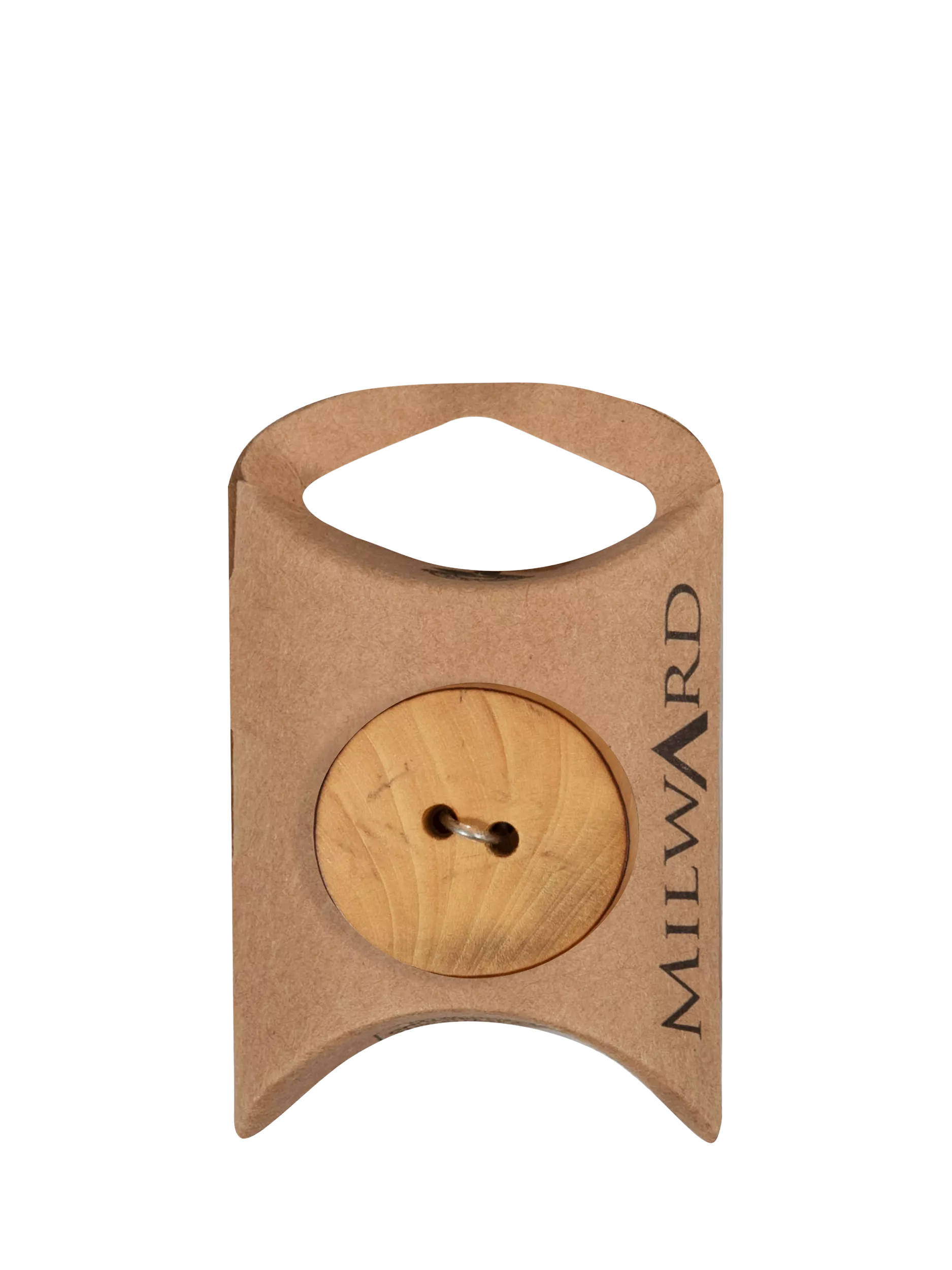 Milward wood buttons 14mm oval pack of 5, imported from the UK