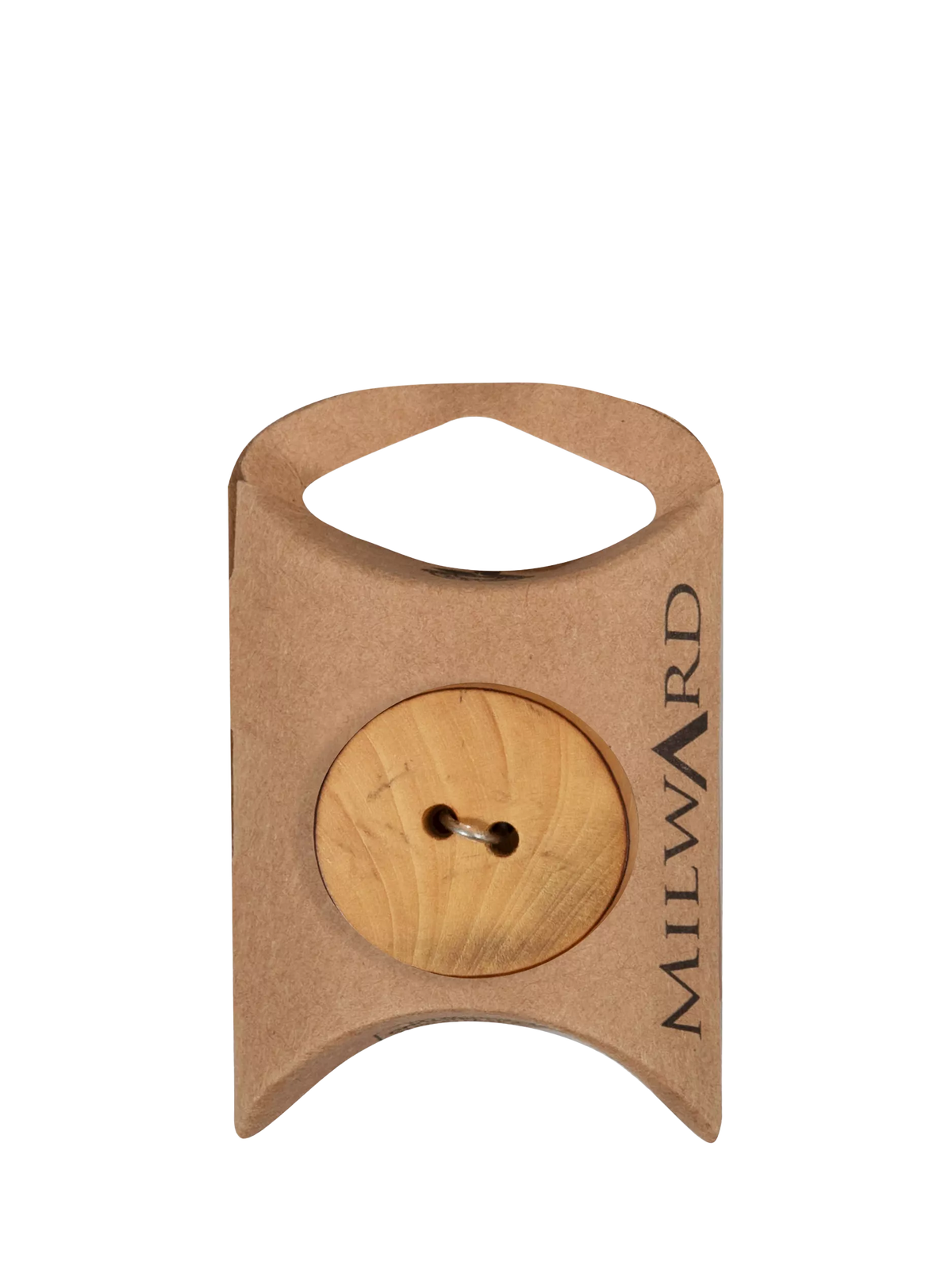 Milward wood buttons 14mm oval pack of 5, imported from the UK
