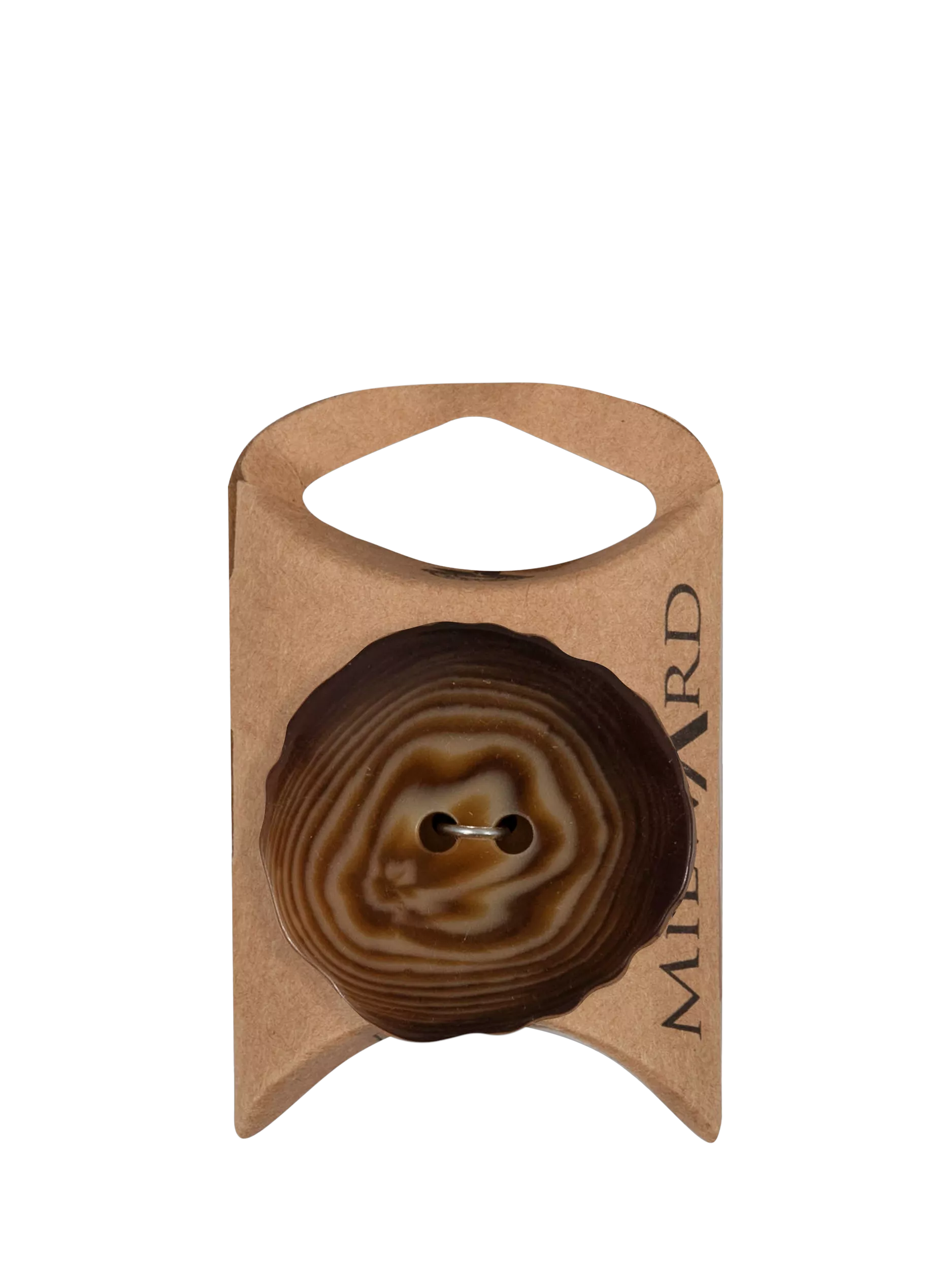 Milward wood look buttons 35mm pack of 2 (British brand)