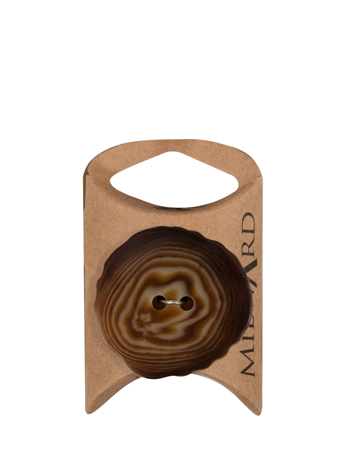 Milward wood look buttons 35mm pack of 2 (British brand)