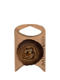 Milward wood look buttons 35mm pack of 2 (British brand)
