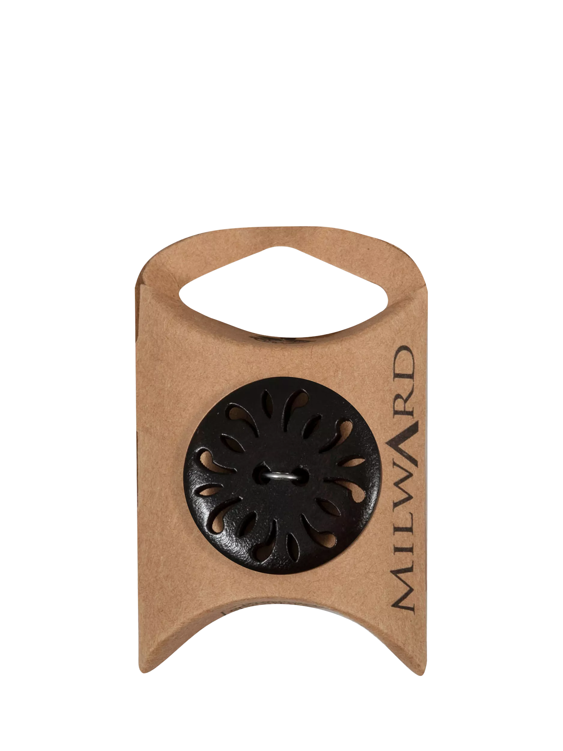 Milward engraved buttons 30mm brown pack of 3, UK version