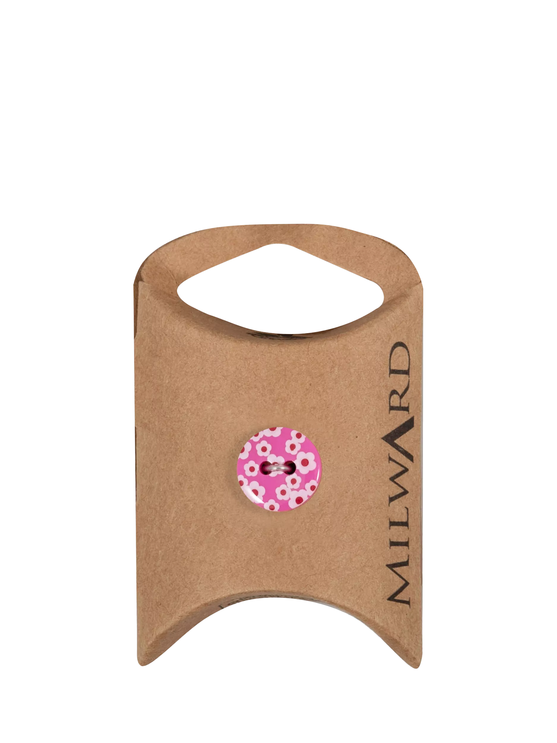 Milward pink flower buttons 13mm, UK version