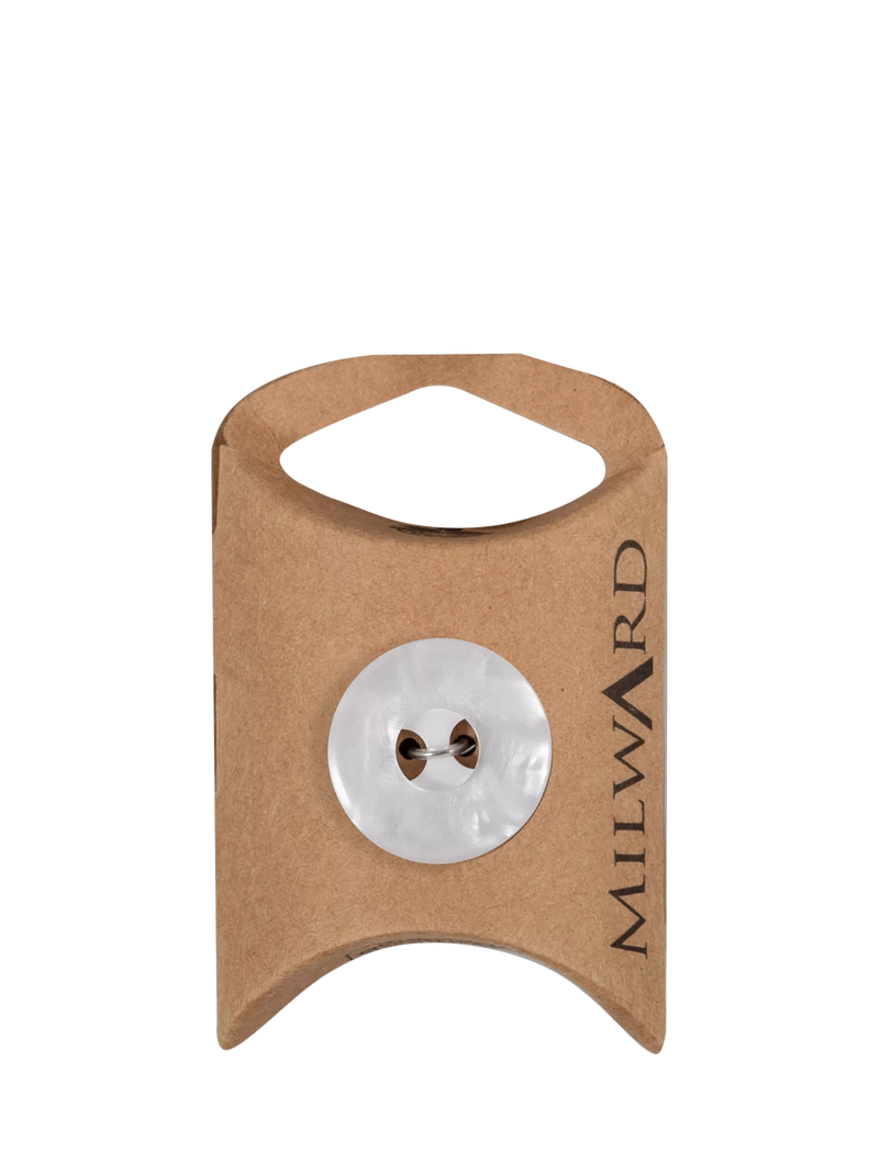 Milward marbled buttons 21mm white pack of 8 (British brand)