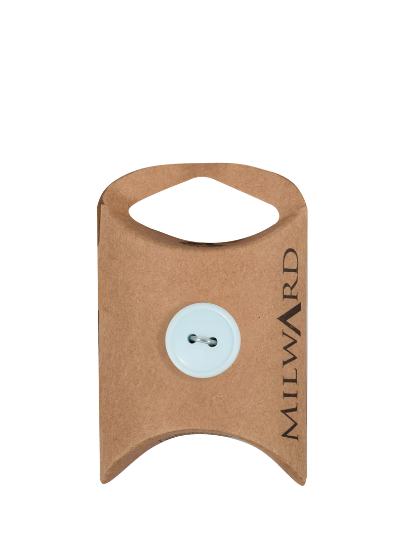 Milward 2 hole rim buttons 15mm pack of 6, imported from the UK