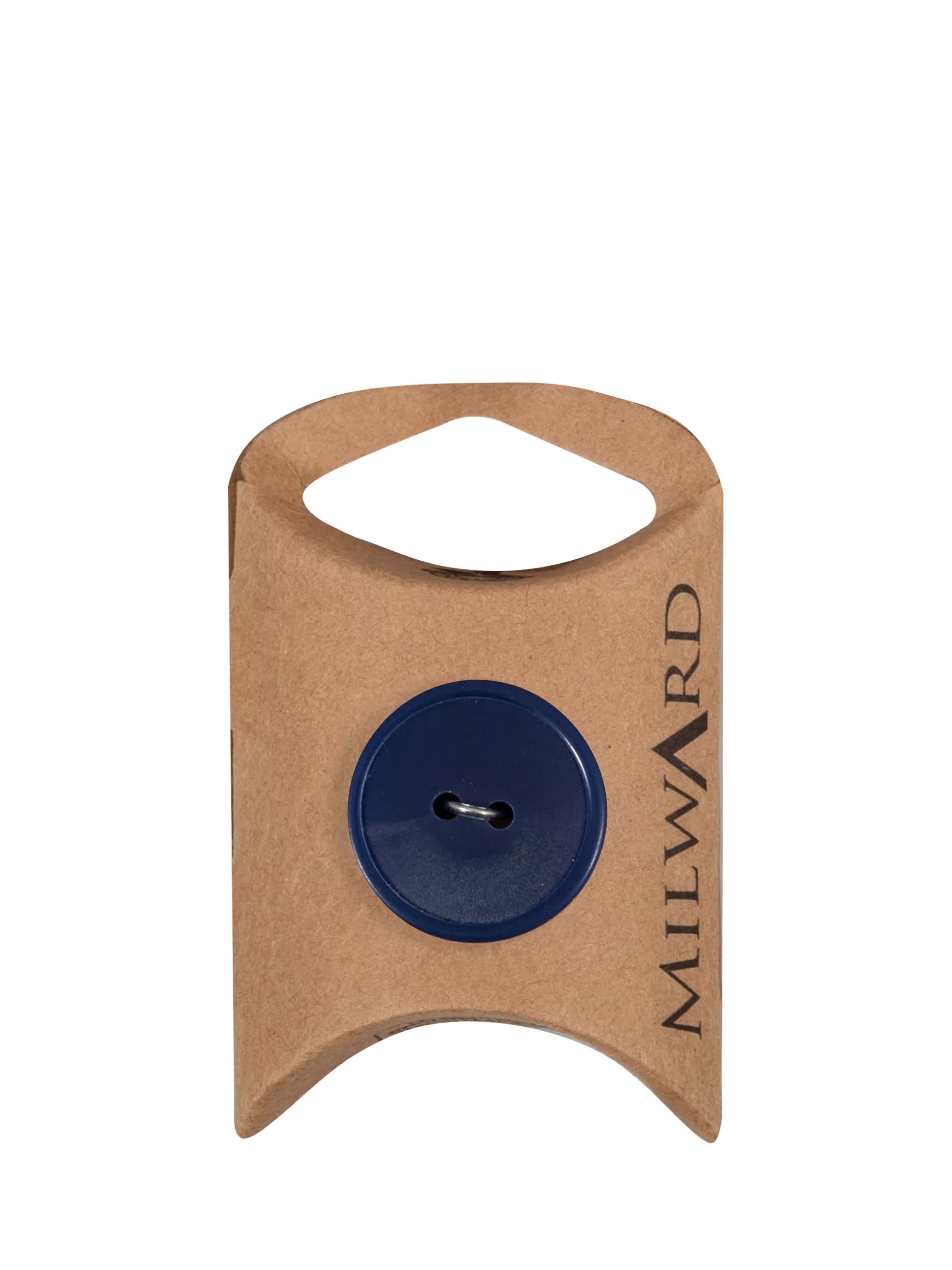 Milward 2 Hole Rim Buttons, 23mm, Navy, Pack of 4