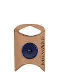 Milward 2 Hole Rim Buttons, 23mm, Navy, Pack of 4