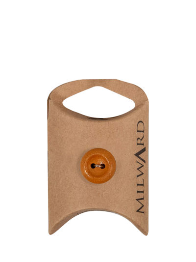John Lewis Milward 2 Hole Wood Rim Buttons, 15mm, Tan, Pack of 10- Buy online at McGrocer