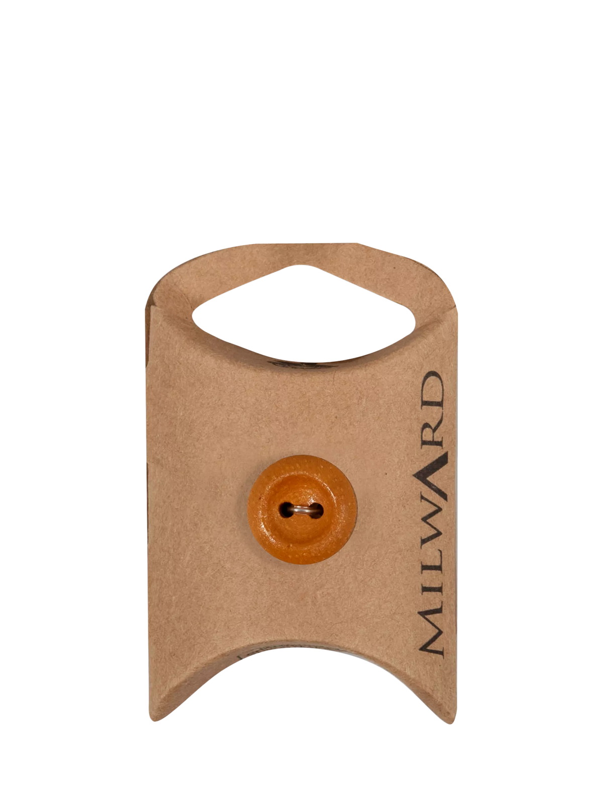 Milward wood rim buttons tan 15mm - British product
