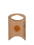 Milward wood rim buttons tan 15mm - British product