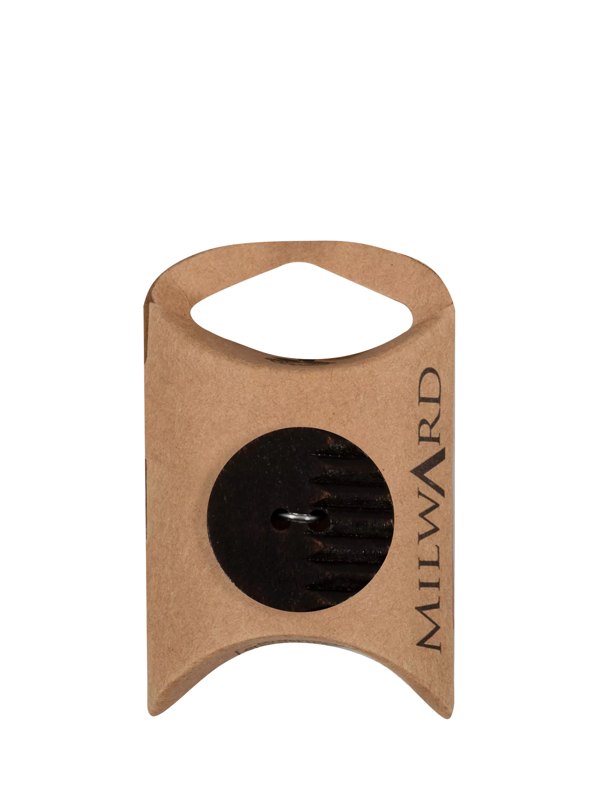 Milward 2 hole grooved buttons 25mm brown pack of 4 - British product