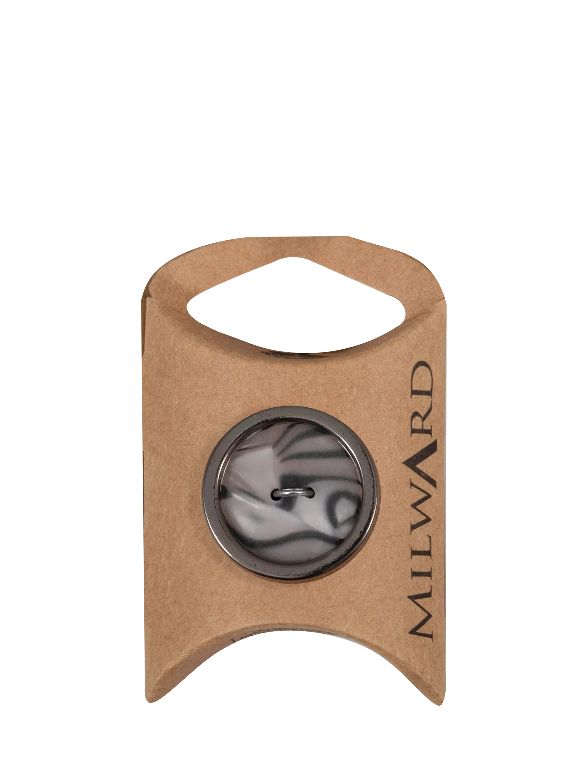 Milward Marmor-Knöpfe, 2 Löcher, 25 mm, Schwarz, 4er-Pack (Britische Marke)