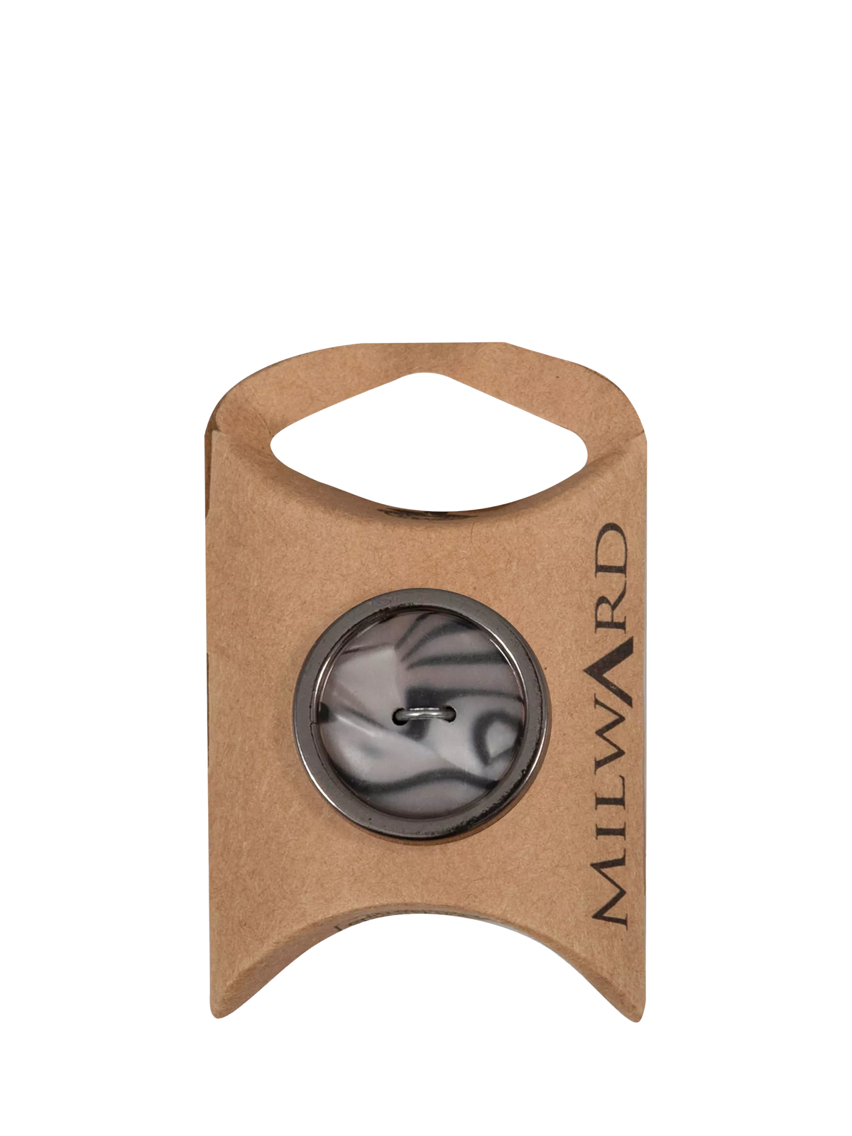 Milward Marmor-Knöpfe, 2 Löcher, 25 mm, Schwarz, 4er-Pack (Britische Marke)