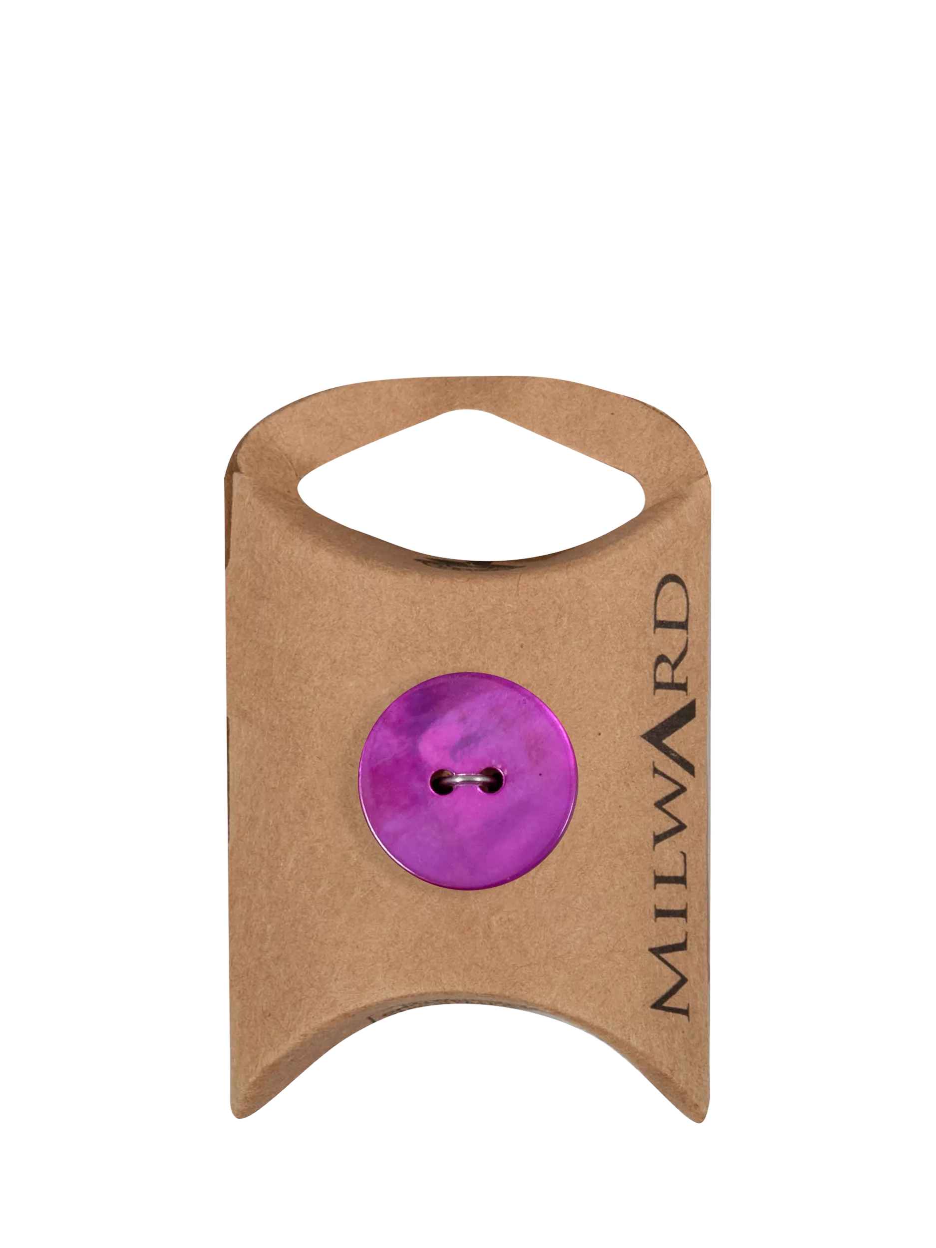 Milward mother of pearl buttons 20mm fuchsia pack of 4, UK version