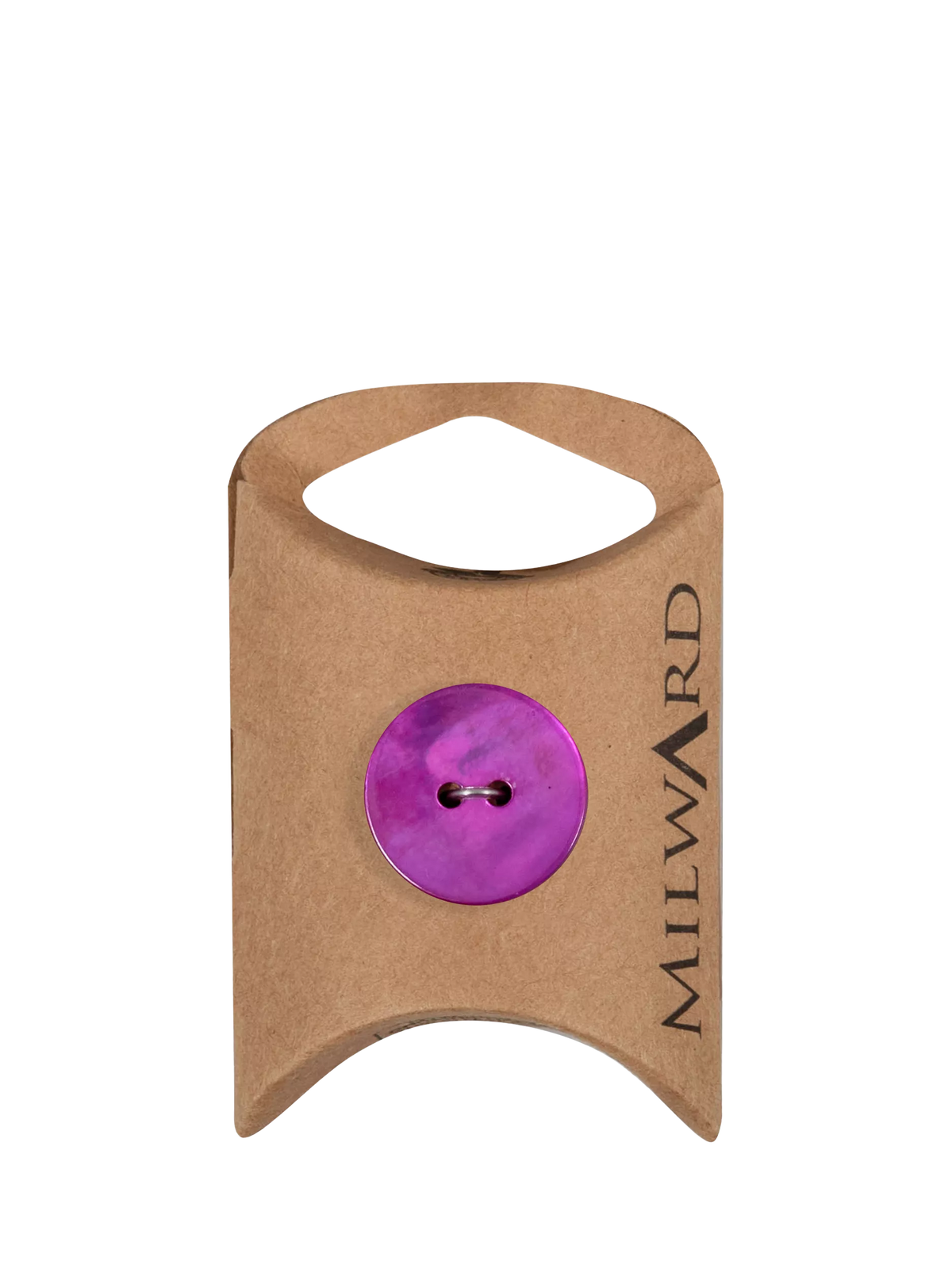 Milward mother of pearl buttons 20mm fuchsia pack of 4, UK version