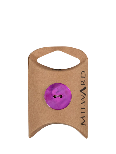John Lewis Milward 2 Hole Mother of Pearl Buttons Fuchsia 20mm Pack of 4- Buy online at McGrocer