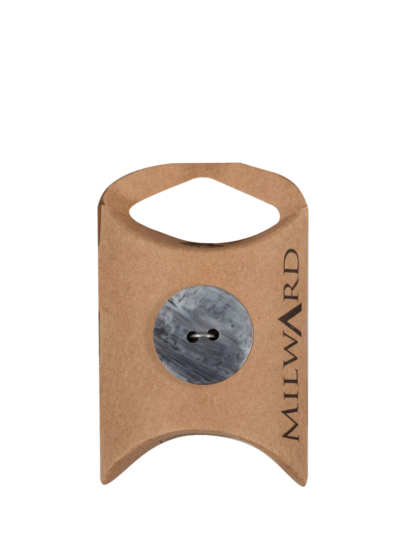 Milward 2 Hole Marbled Buttons, 20mm, Black, Pack of 7