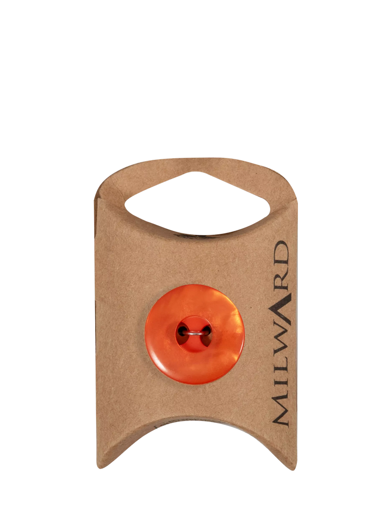 Milward orange marble buttons 21mm - British product