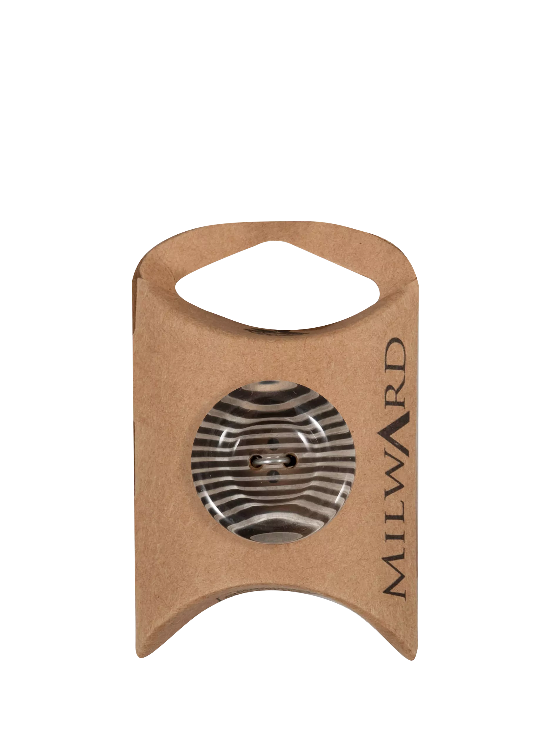 Milward zebra buttons black white 25mm pack of 4 (British brand)