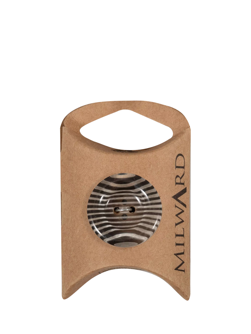 Milward zebra buttons black white 25mm pack of 4 (British brand)