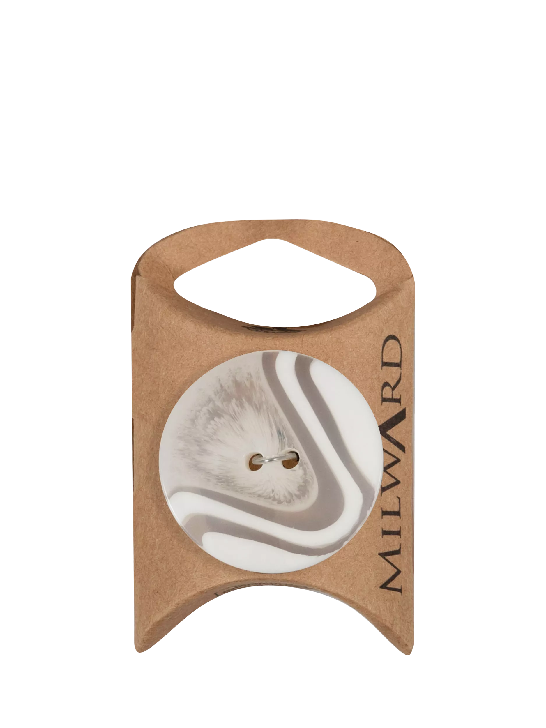 Milward buttons clear/beige 34mm - British product