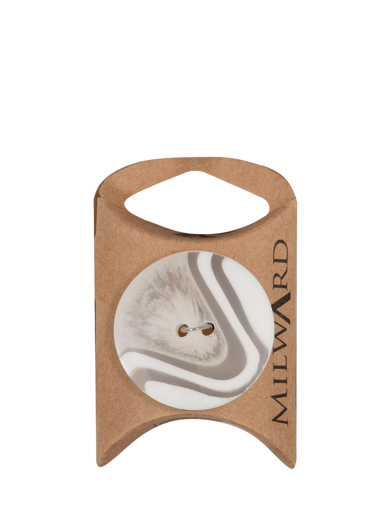 Milward buttons clear/beige 34mm - British product