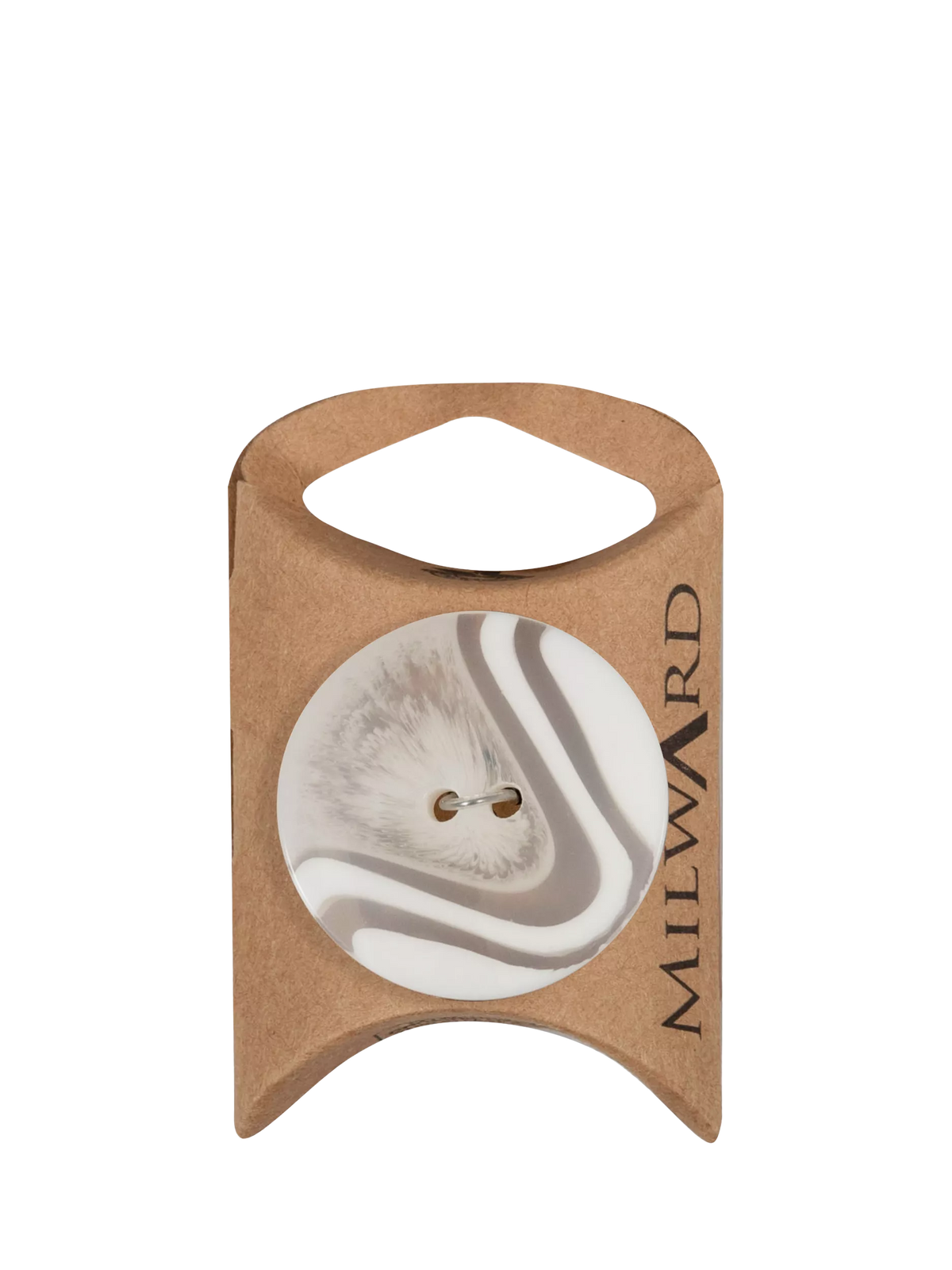 Milward buttons clear/beige 34mm - British product
