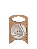 Milward buttons clear/beige 34mm - British product