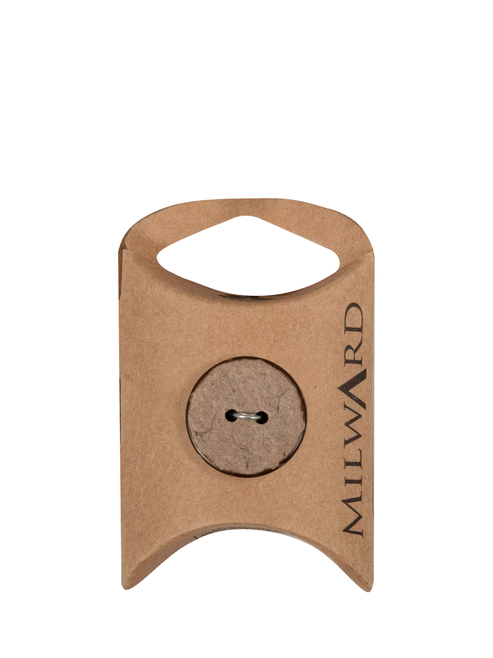Milward 2 hole coconut buttons 22mm brown pack of 6 (British brand)