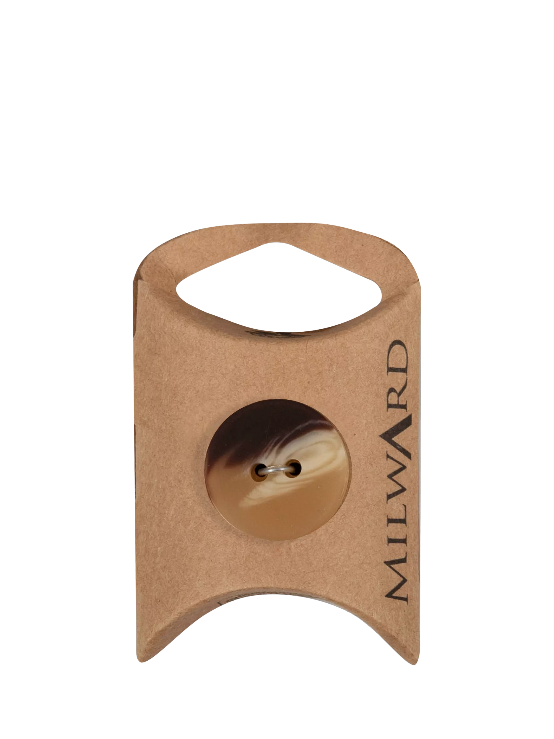 Milward 2 hole shaded buttons brown pack of 2, UK version