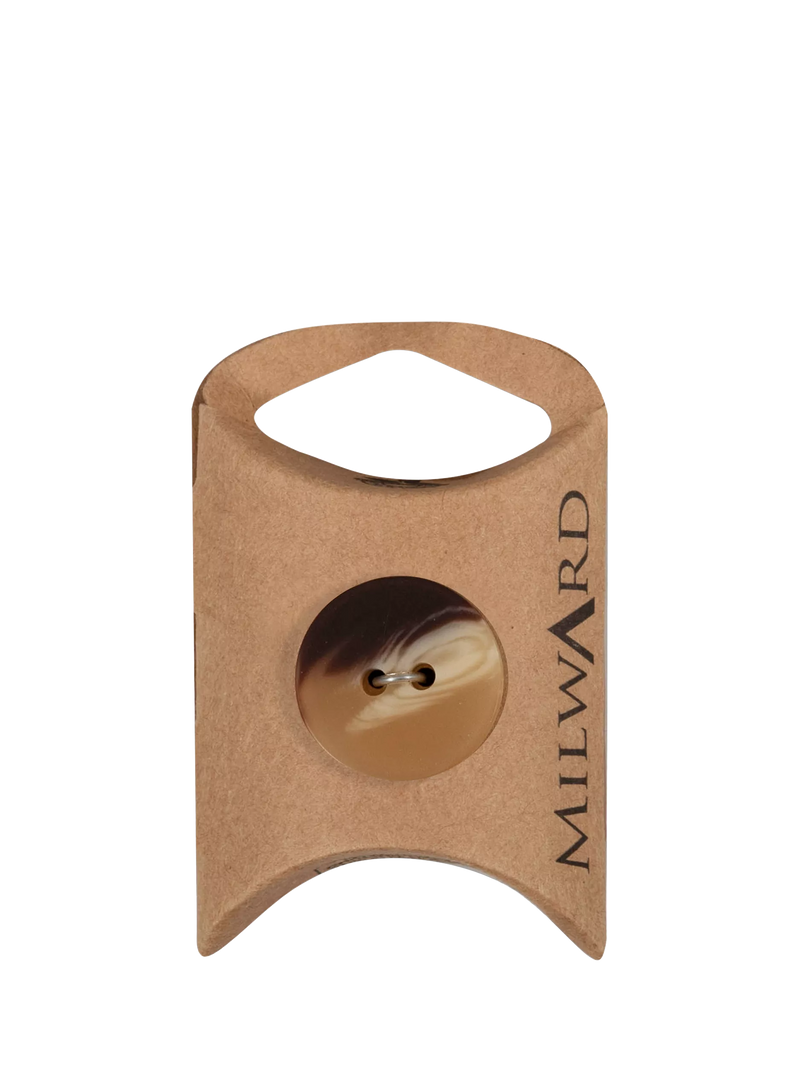 Milward 2 hole shaded buttons brown pack of 2, UK version