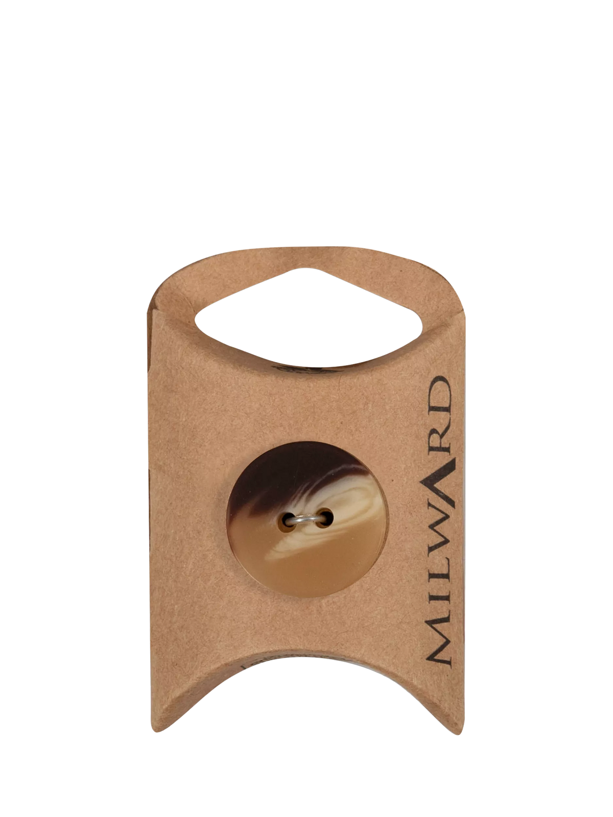 Milward 2 hole shaded buttons brown pack of 2, UK version
