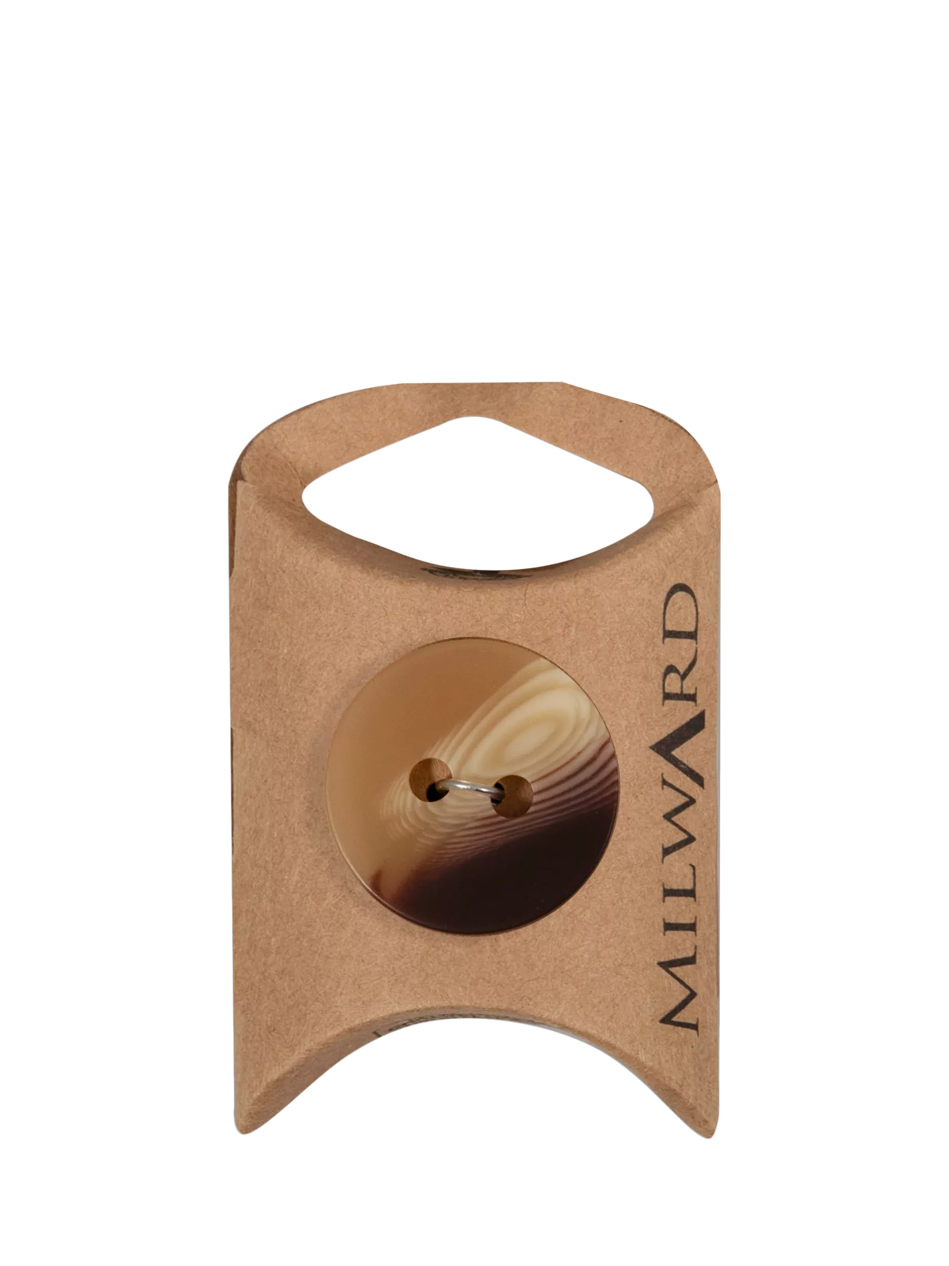 Milward 2 Hole Shaded Buttons, Brown, Pack of 2