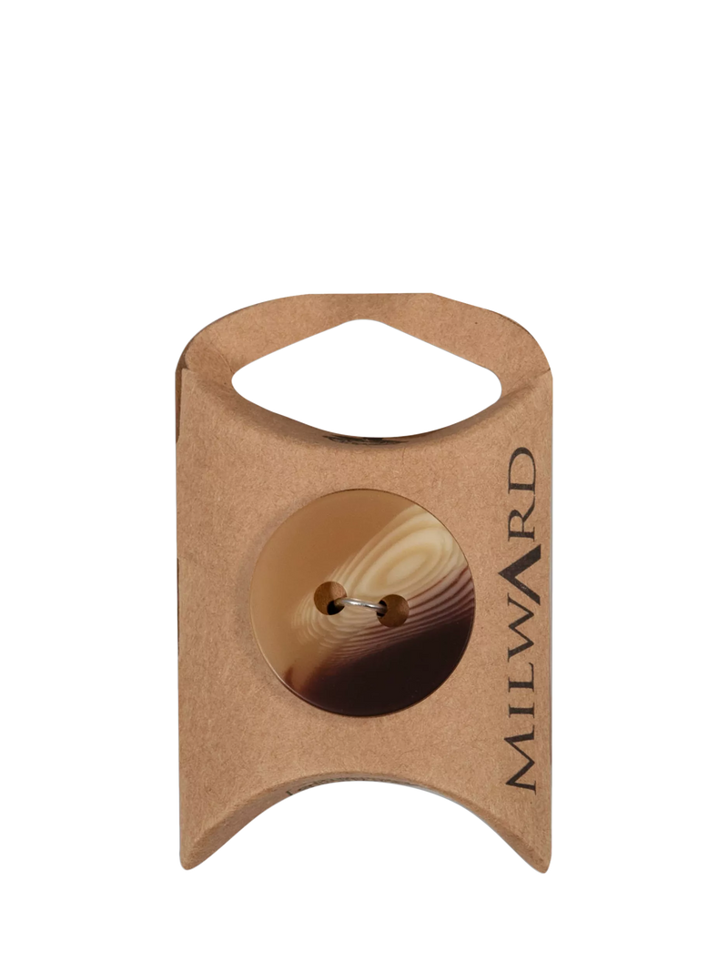 Milward 2 Hole Shaded Buttons, Brown, Pack of 2