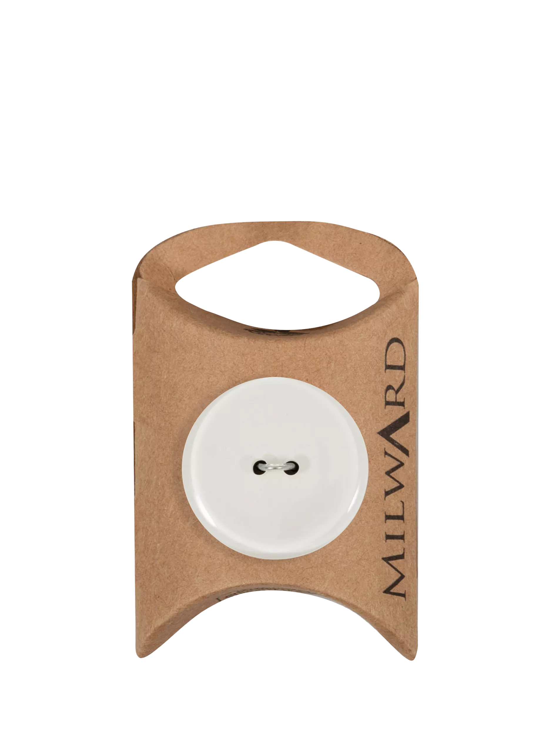 Milward shiny white 2 hole buttons 28mm (British brand)