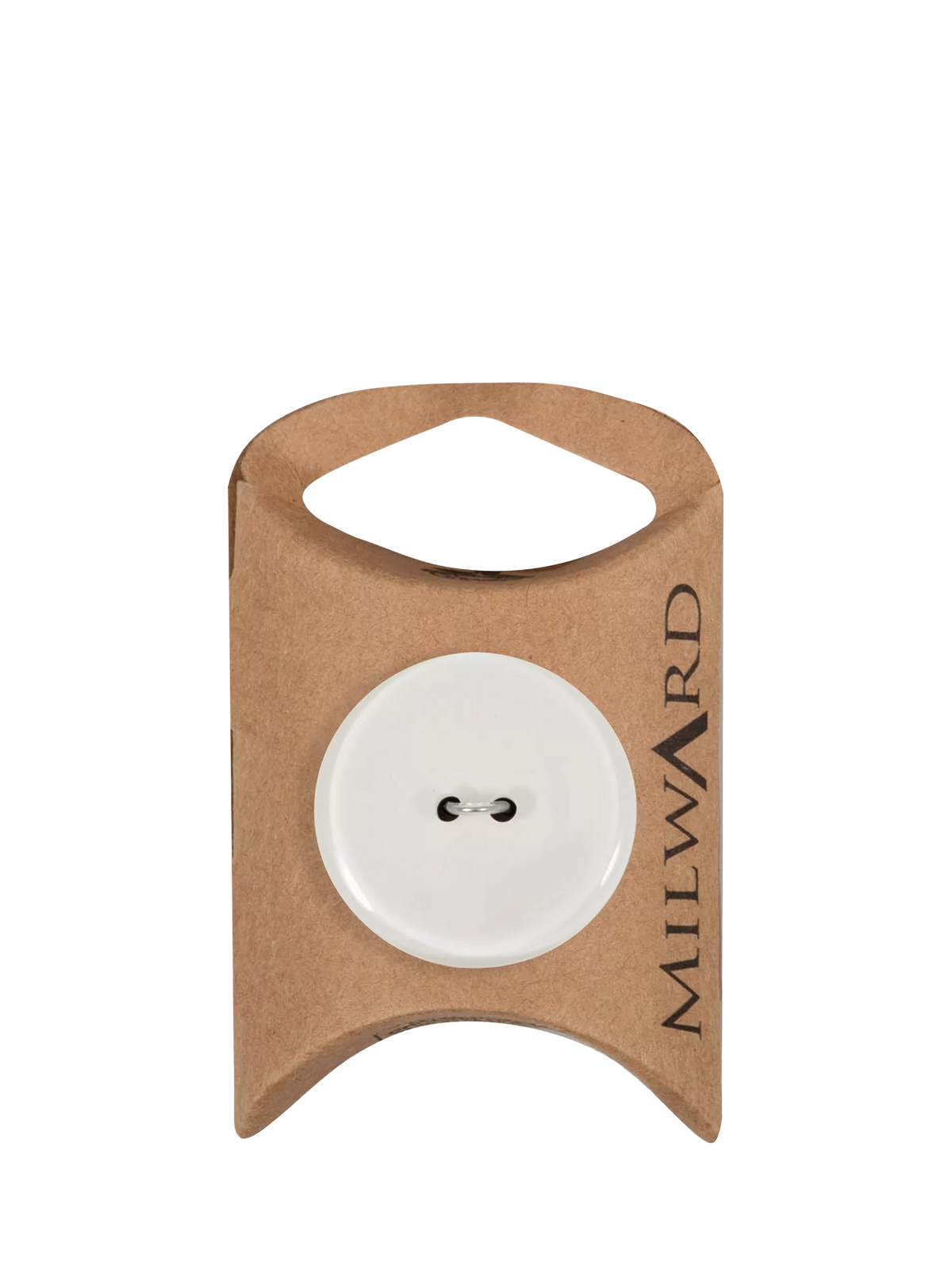 Milward shiny white 2 hole buttons 28mm (British brand)