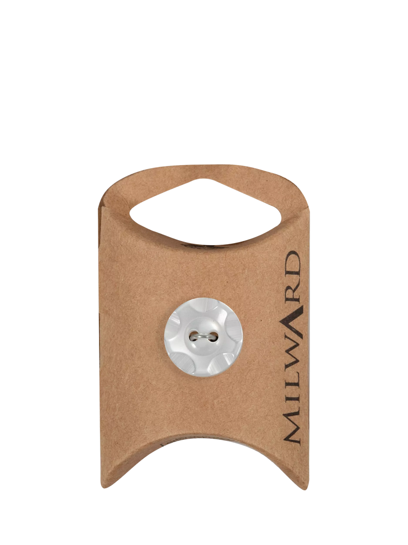 Milward 2 Hole Star Buttons, White