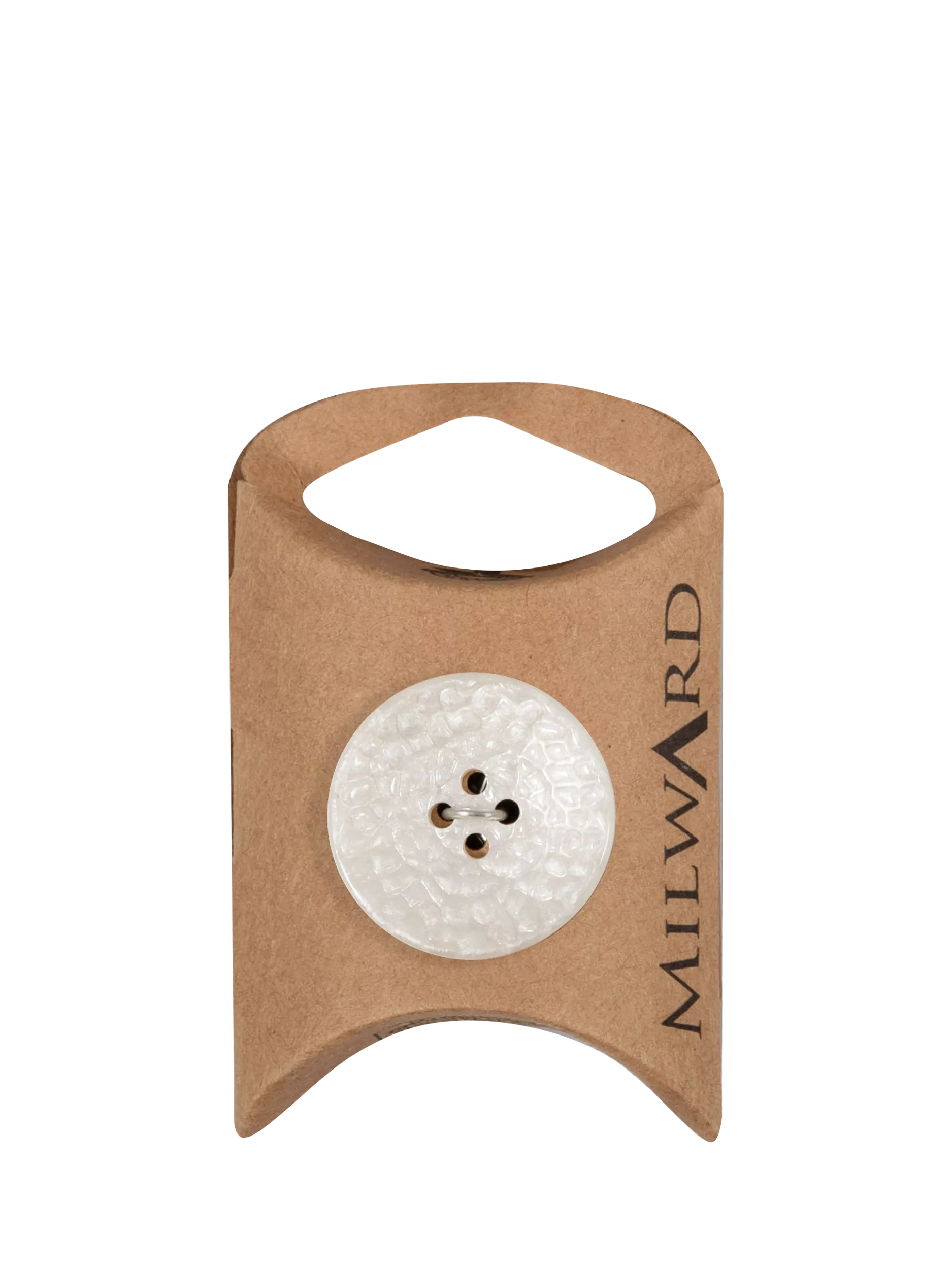 Milward white imitation leather buttons 25mm set of 4, UK version