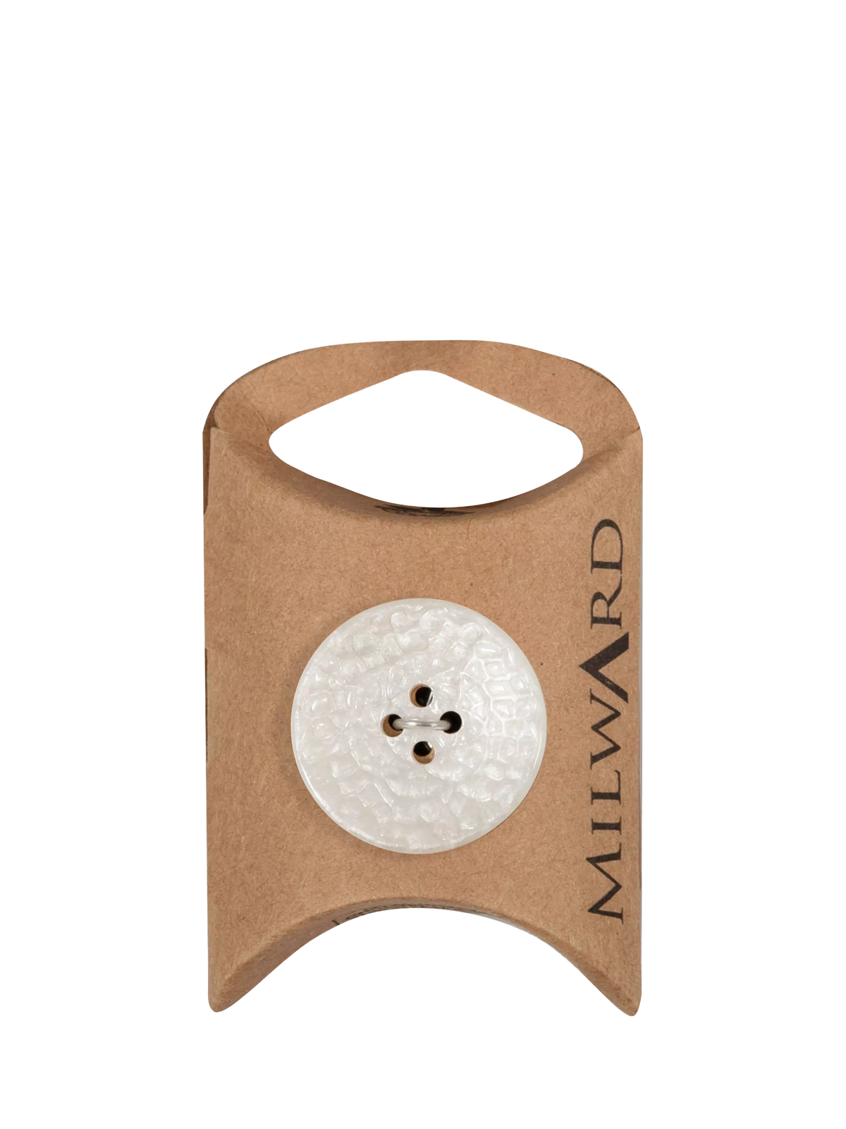 Milward white imitation leather buttons 25mm set of 4, UK version