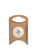 Milward white imitation leather buttons 25mm set of 4, UK version