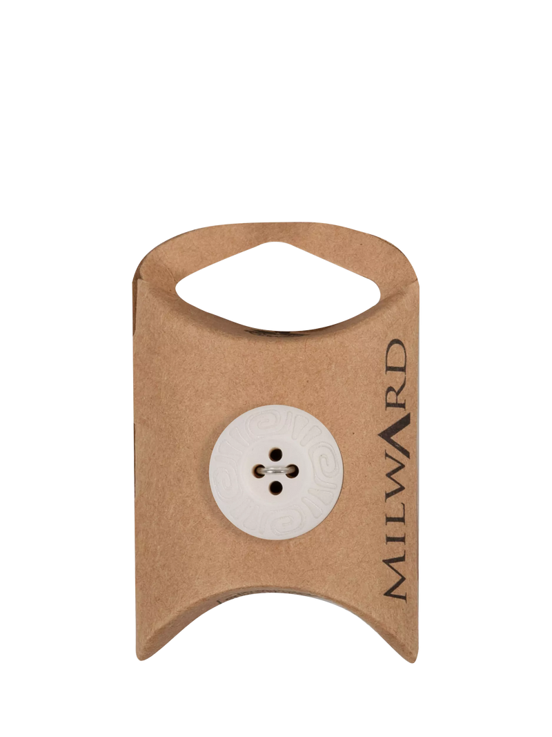 Milward white 4 hole rim buttons 20mm (British brand)